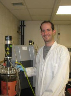 Michael Zanotti researching biofuels Michael Zanotti researching biofuels
