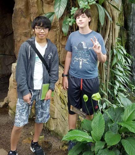 Ethan and Koda