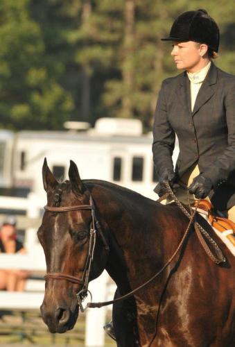 Taylor Fabus and her wonder horse OZ.