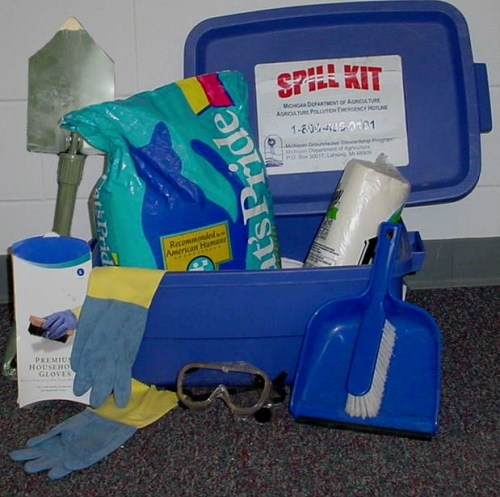 Homemade chemical spill kit Homemade chemical spill kit