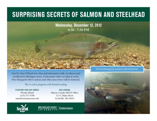 Salmon and Steelhead program announcement image. Salmon and Steelhead program announcement image.