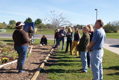 School garden teacher gathering. School garden teacher gathering.