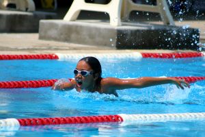 swimming, staying active